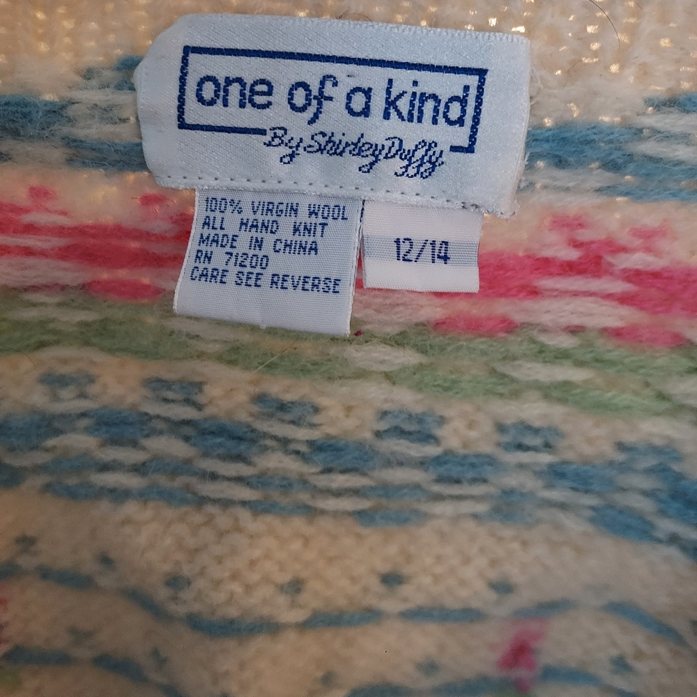 Vintage Cottagecore 100% Wool Button-up Sweater - Picture 2 of 3